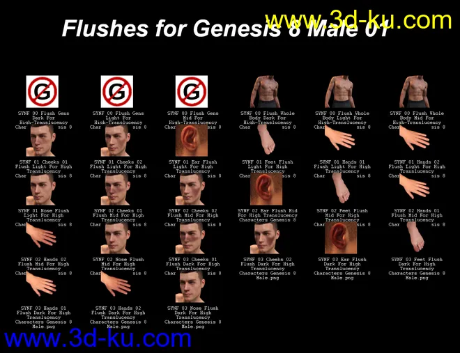 SY Naturally Flushed Genesis 8模型的图片10