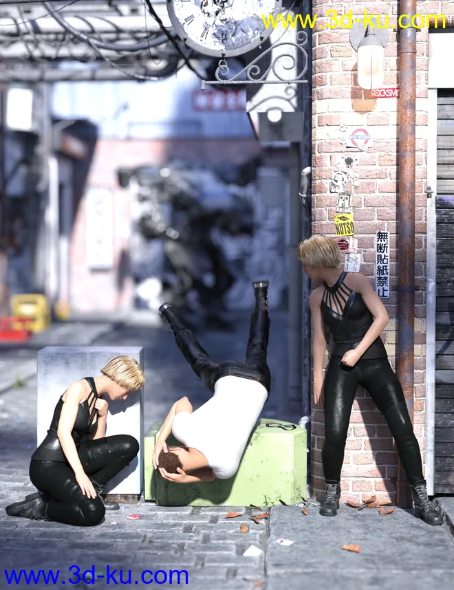 Take Cover Poses for Genesis 8模型的图片1