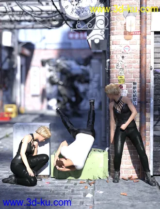 3D打印模型Take Cover Poses for Genesis 8的图片