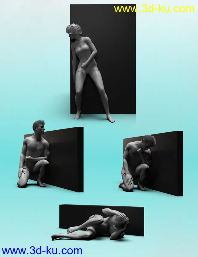 Take Cover Poses for Genesis 8模型的图片4