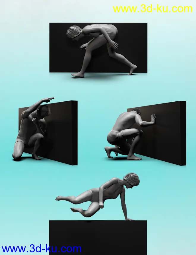 Take Cover Poses for Genesis 8模型的图片5