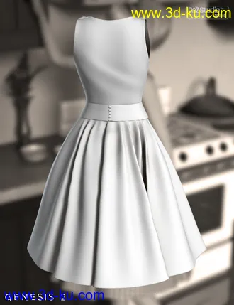 3D打印模型Take Me Back Dress for Genesis 2 Female(s)的图片