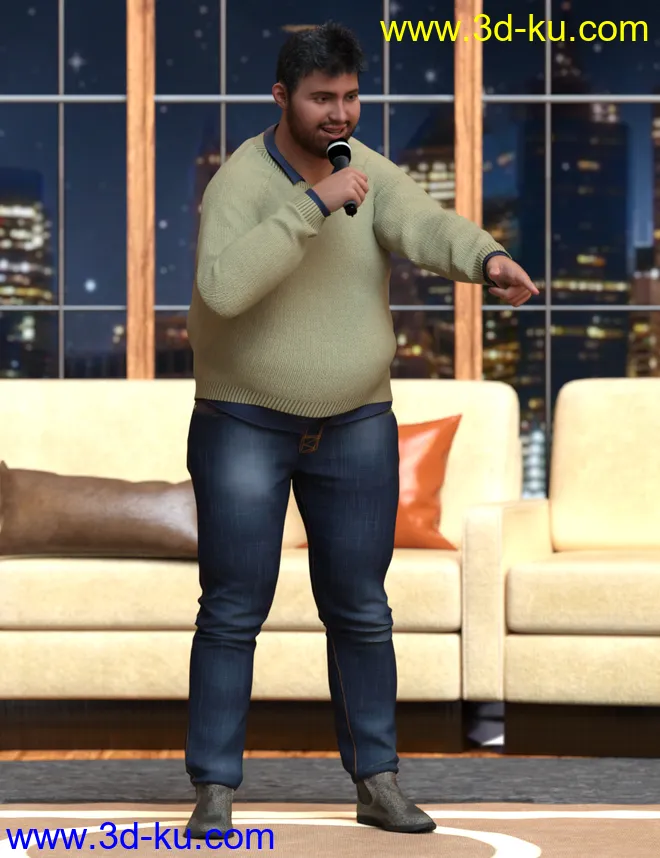 Talk Show Poses for Fred 8.1模型的图片1