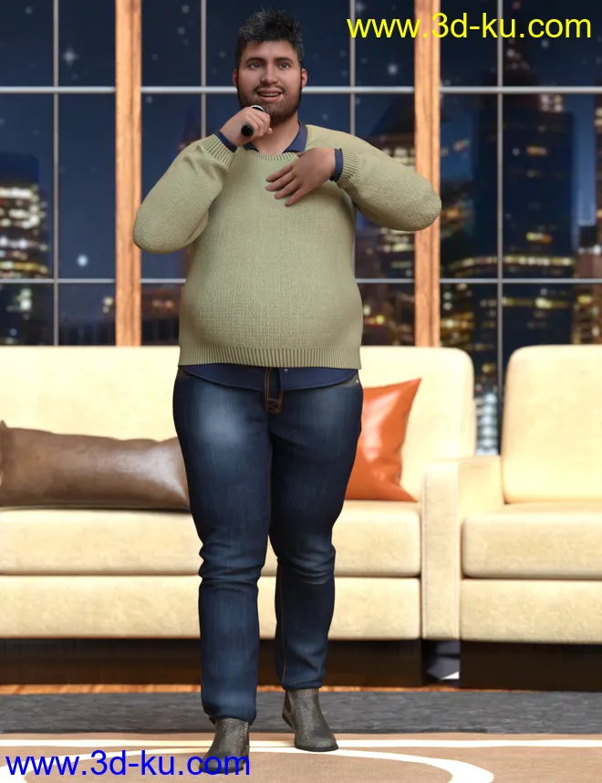 Talk Show Poses for Fred 8.1模型的图片2