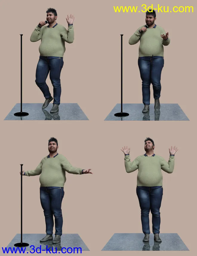 Talk Show Poses for Fred 8.1模型的图片5