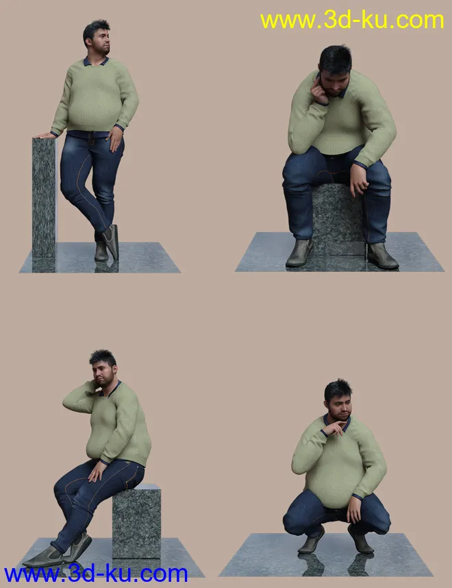 Talk Show Poses for Fred 8.1模型的图片7