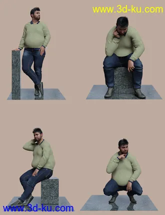 3D打印模型Talk Show Poses for Fred 8.1的图片