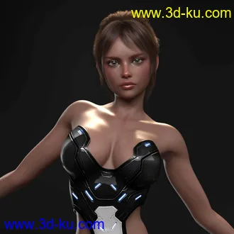 3D打印模型Techbody 01 for Genesis 8 and 8.1 Female Daz Studio Iray的图片
