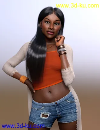 3D打印模型Teeka for Genesis 8 Female的图片
