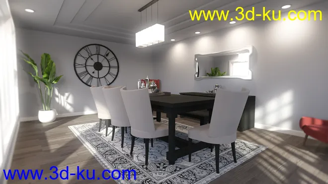 Tennessee Dining Room模型的图片2