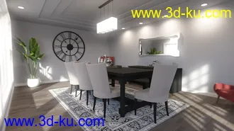 3D打印模型Tennessee Dining Room的图片