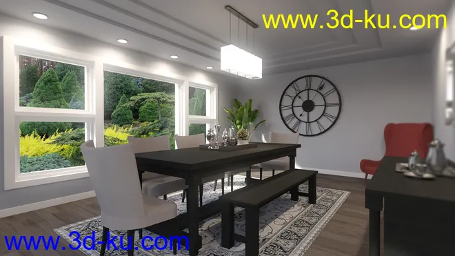 Tennessee Dining Room模型的图片3