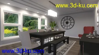 3D打印模型Tennessee Dining Room的图片