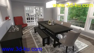 3D打印模型Tennessee Dining Room的图片