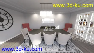 3D打印模型Tennessee Dining Room的图片
