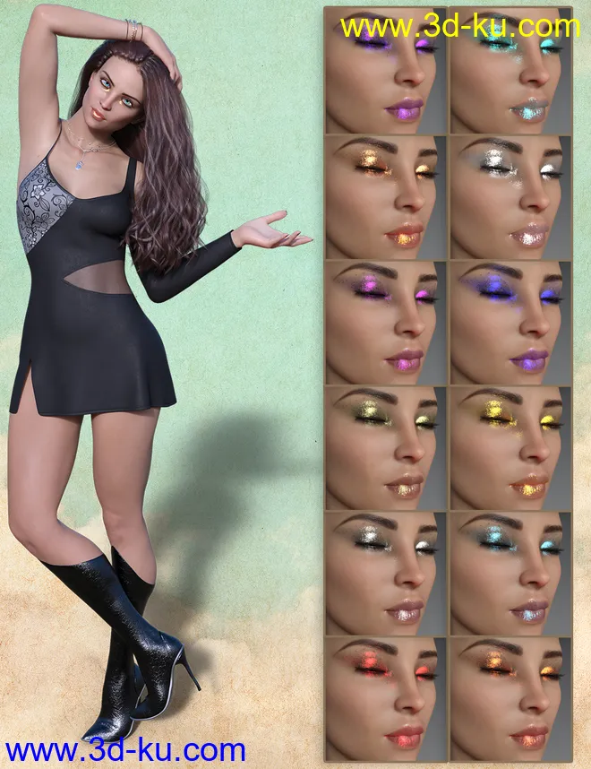 Tessix for Genesis 8 and 8.1 Female模型的图片12