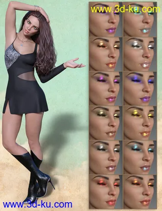 3D打印模型Tessix for Genesis 8 and 8.1 Female的图片