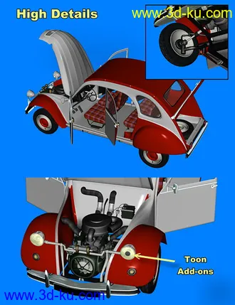 3D打印模型Teuf-Teuf Iray Textures Add-On的图片