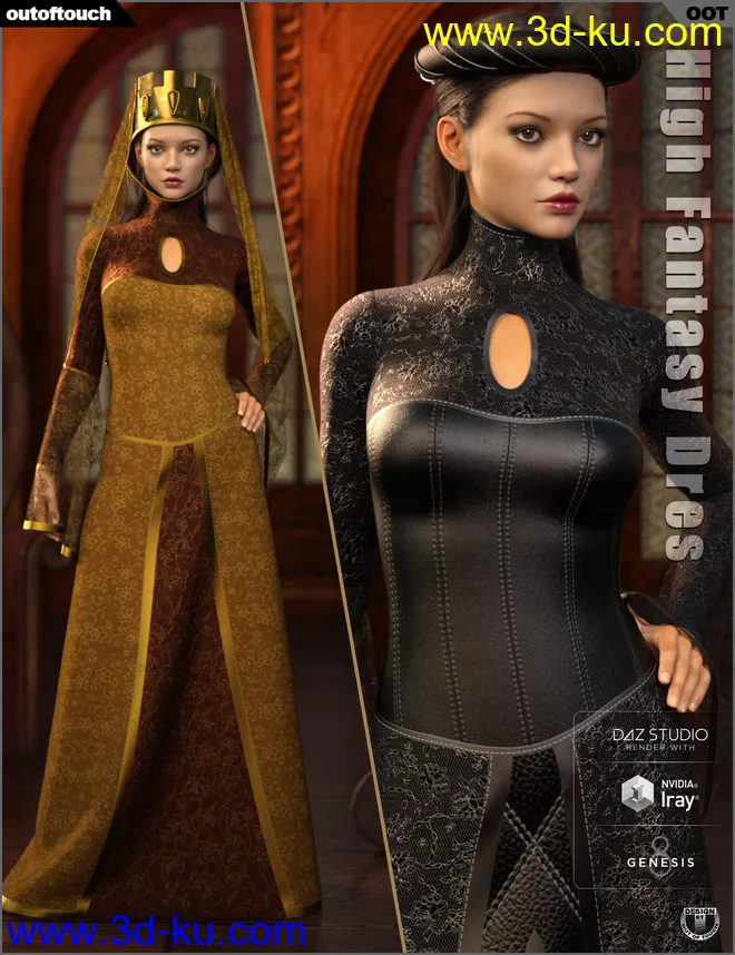 Texture Expansion for High Fantasy Dress and Medieval Headpieces模型的图片1