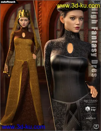 3D打印模型Texture Expansion for High Fantasy Dress and Medieval Headpieces的图片