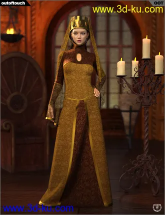 3D打印模型Texture Expansion for High Fantasy Dress and Medieval Headpieces的图片