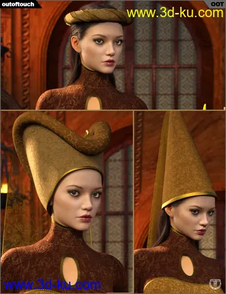 3D打印模型Texture Expansion for High Fantasy Dress and Medieval Headpieces的图片