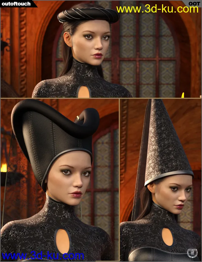 Texture Expansion for High Fantasy Dress and Medieval Headpieces模型的图片5