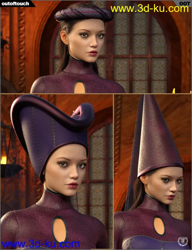 Texture Expansion for High Fantasy Dress and Medieval Headpieces模型的图片7