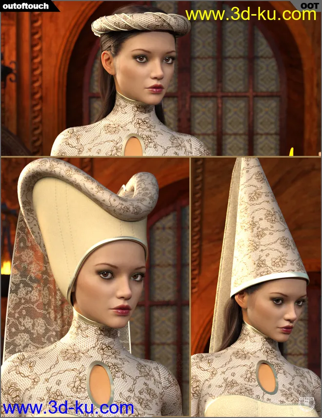 Texture Expansion for High Fantasy Dress and Medieval Headpieces模型的图片9