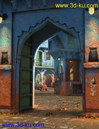 3D打印模型The Blue City Kit的图片