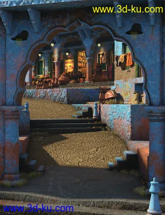 3D打印模型The Blue City Kit的图片