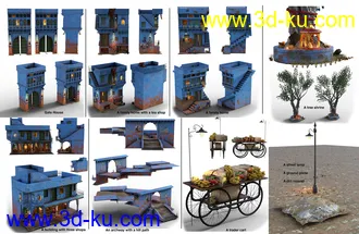 3D打印模型The Blue City Kit的图片