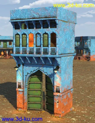 3D打印模型The Blue City Kit的图片