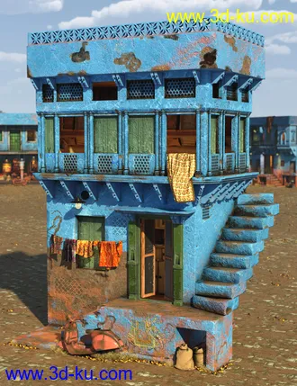 3D打印模型The Blue City Kit的图片