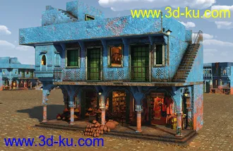 3D打印模型The Blue City Kit的图片