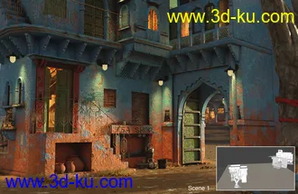 3D打印模型The Blue City Kit Presets的图片