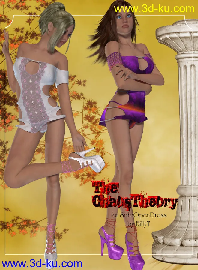 The Chaos Theory for Side Open Dress模型的图片1