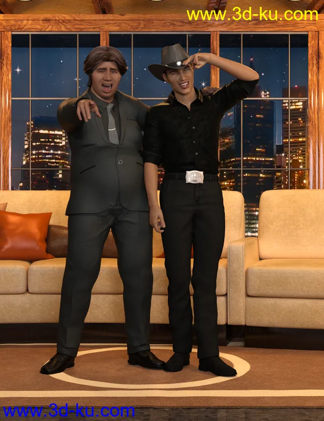 The Daily Talk Poses for Fred 8.1 and Genesis 8.1 Male模型的图片1