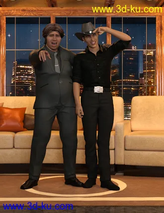 3D打印模型The Daily Talk Poses for Fred 8.1 and Genesis 8.1 Male的图片