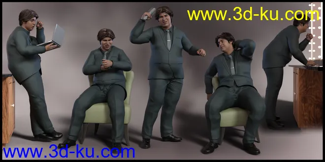 The Daily Talk Poses for Fred 8.1 and Genesis 8.1 Male模型的图片3