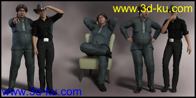 The Daily Talk Poses for Fred 8.1 and Genesis 8.1 Male模型的图片5