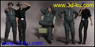 3D打印模型The Daily Talk Poses for Fred 8.1 and Genesis 8.1 Male的图片