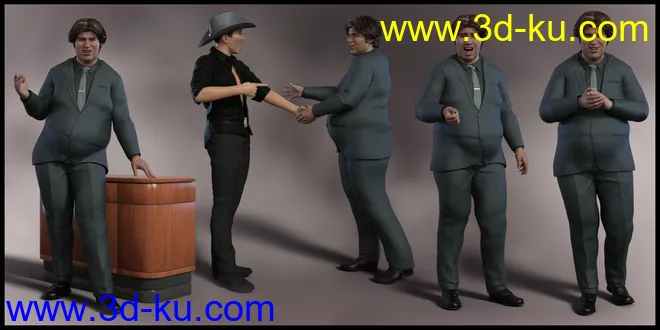 The Daily Talk Poses for Fred 8.1 and Genesis 8.1 Male模型的图片6