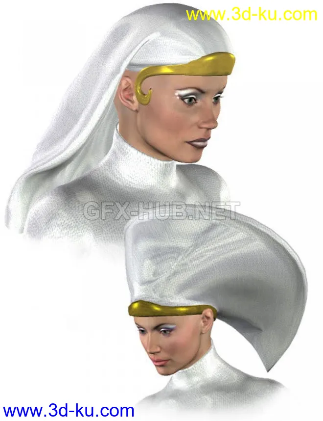 The Dress Headpiece for Victoria 3.0模型的图片1