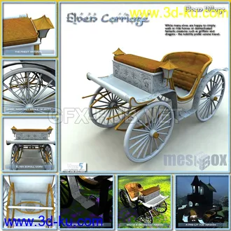 3D打印模型The Elven Carriage (E1VV101-3DS)的图片