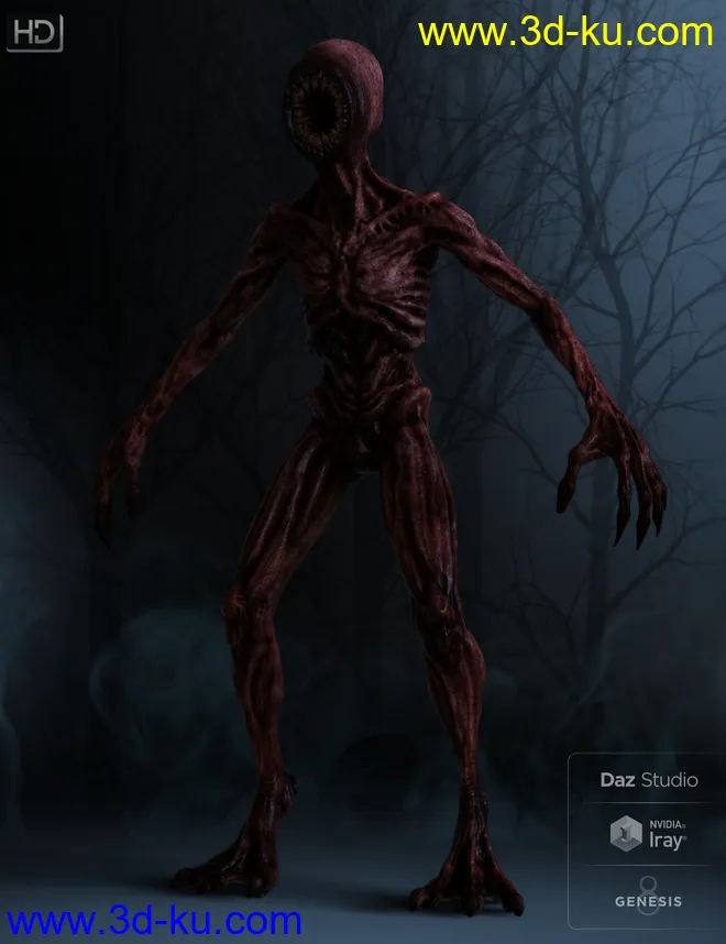 The Gobbler HD for Genesis 8 Male模型的图片2