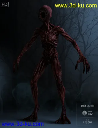 3D打印模型The Gobbler HD for Genesis 8 Male的图片