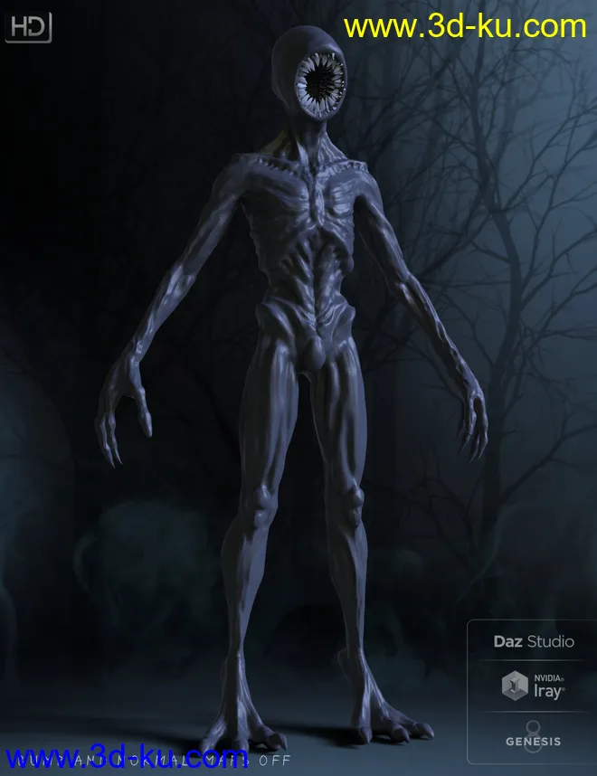 The Gobbler HD for Genesis 8 Male模型的图片9