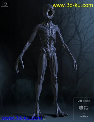 3D打印模型The Gobbler HD for Genesis 8 Male的图片