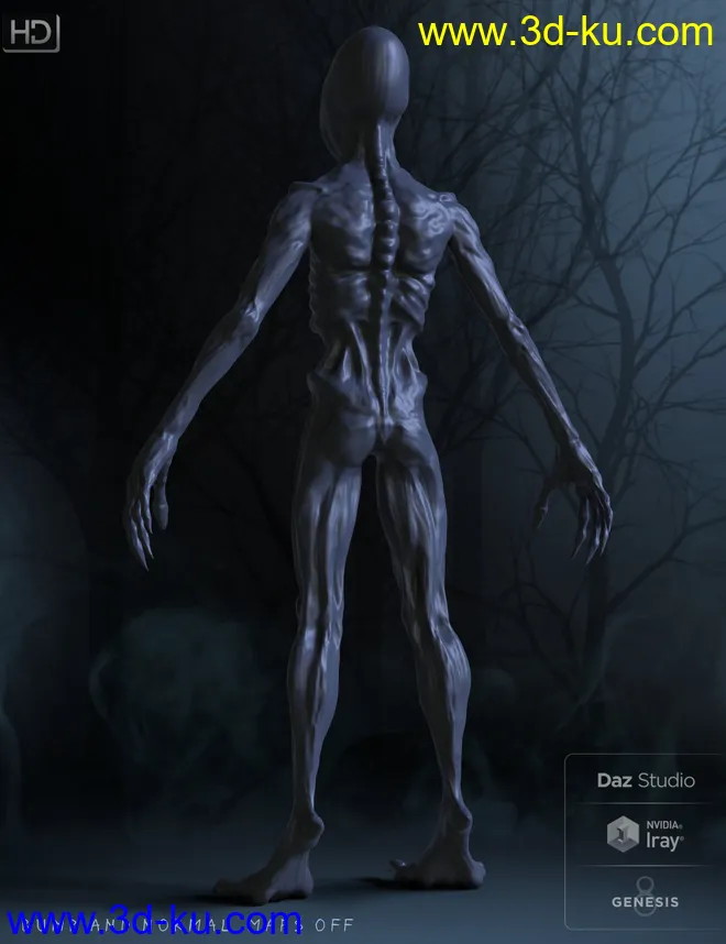 The Gobbler HD for Genesis 8 Male模型的图片10